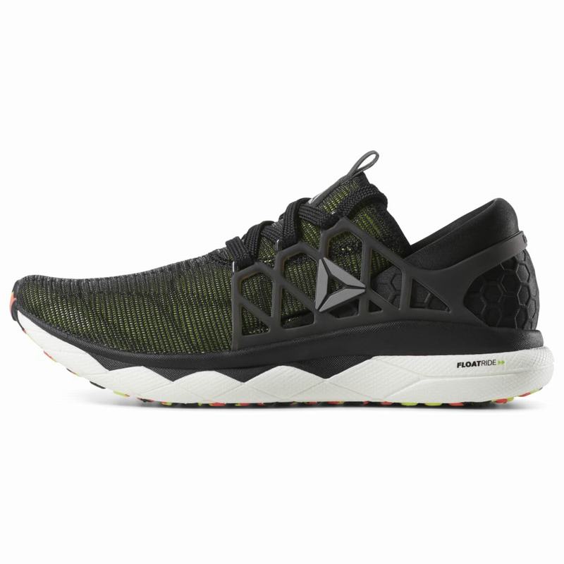 Reebok Floatride Run Flexweave Bežecké Tenisky Panske - Čierne/Svetlo Zelene BC4694WL